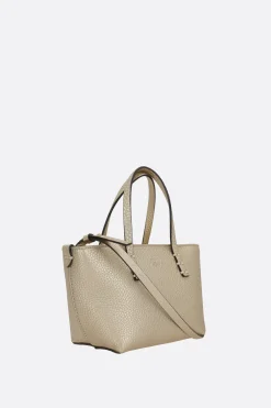 borsa tote Roll mini in pelle granata