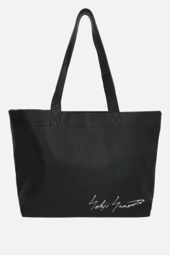 borsa tote Signature in pelle martellata