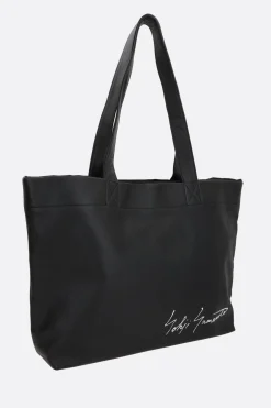 borsa tote Signature in pelle martellata