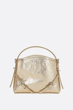 borsa Voyou nano in pelle laminata