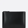 busta large in pelle liscia