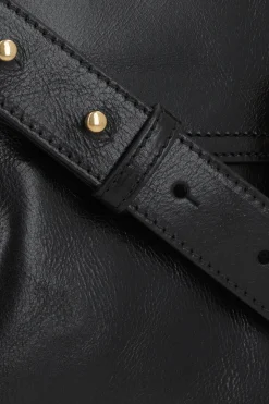 Camera Bag media in pelle lucida
