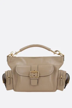 Camera Bag media in pelle lucida