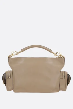 Camera Bag media in pelle lucida