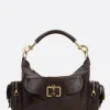 Camera Bag media in pelle lucida