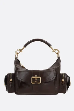 Camera Bag media in pelle lucida