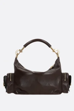 Camera Bag media in pelle lucida