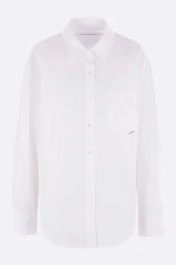 camicia boyfriend in popeline di cotone