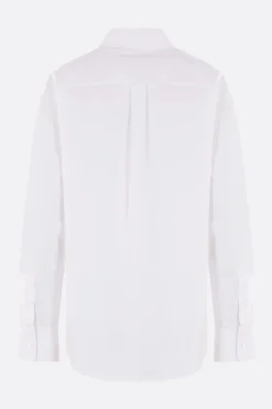 camicia boyfriend in popeline di cotone