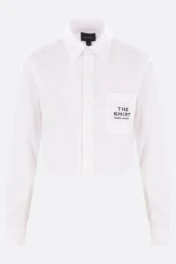 camicia cropped in popeline