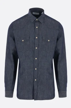 camicia Essuren in cotone e lino