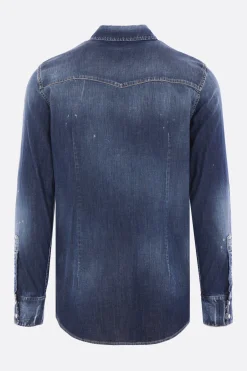 camicia Fashion Western in denim stretch
