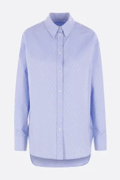camicia Ferragamo Monogram in cotone Oxford