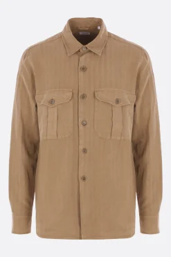 camicia Glenn in misto lino