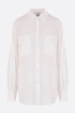 camicia in crepe de chine