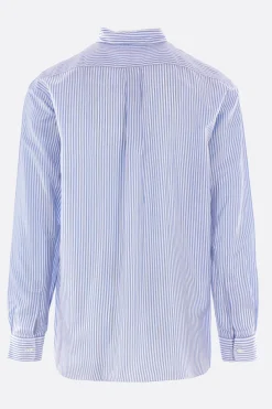 camicia in cupro a righe