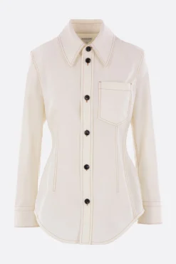 camicia in lana leggera