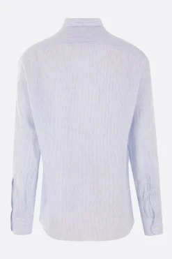 camicia in lino a righe