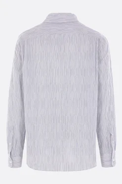 camicia in misto cotone a righe