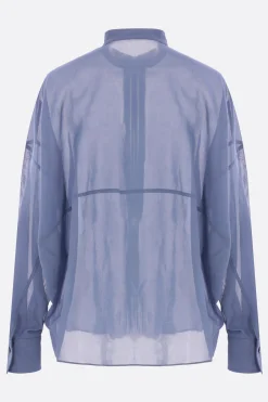 camicia in organza di cotone