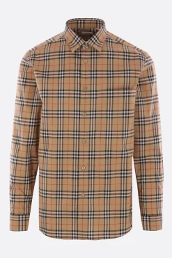 camicia in popeline Check