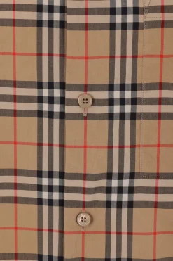 camicia in popeline Check