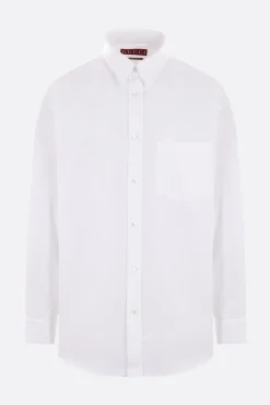 camicia in popeline con doppio colletto