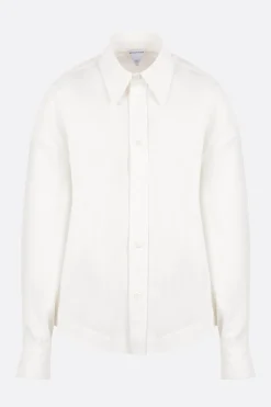 camicia in popeline con effetto balloon