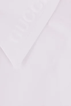 camicia in popeline con logo