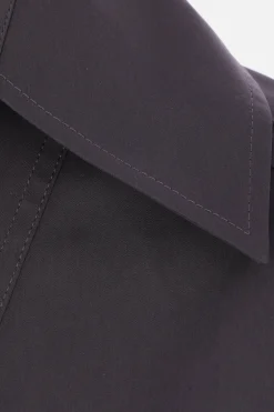 camicia in popeline di cotone e seta
