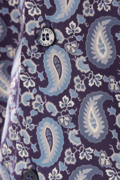 camicia in popeline stampa Paisley