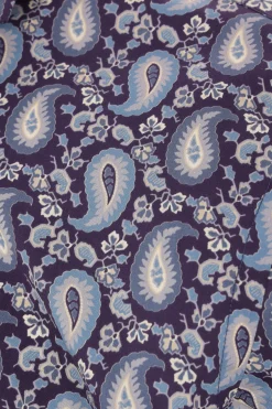 camicia in popeline stampa Paisley