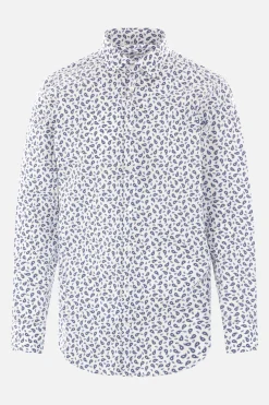 camicia in popeline stampa Paisley