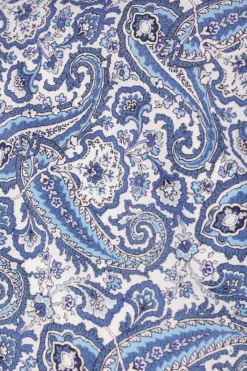 camicia in popeline stampa Paisley floreale