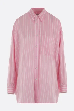 camicia loose-fit in seta