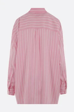 camicia loose-fit in seta