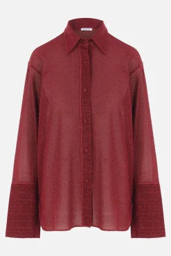 camicia Lumière in lurex