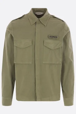 camicia militare in cotone