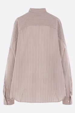 camicia oversize Casia in popeline a righe