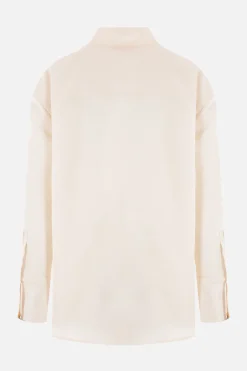 camicia oversize in faille
