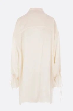 camicia oversize in gabardine