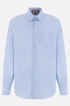 camicia oversize in popeline