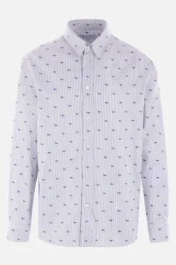 camicia Profile Fox in popeline a righe