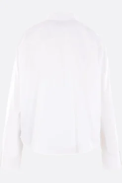 camicia semiaderente in popeline