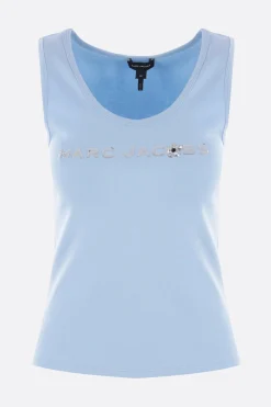 canotta in jersey ricamo logo