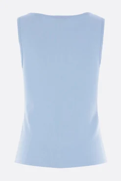 canotta in jersey ricamo logo