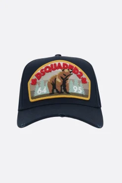 cappello baseball in gabardine patch logo