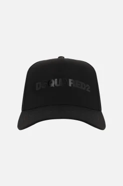 cappello baseball in gabardine stampa logo