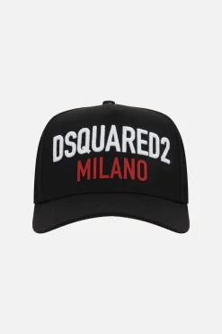 cappello baseball in gabardine ricamo logo
