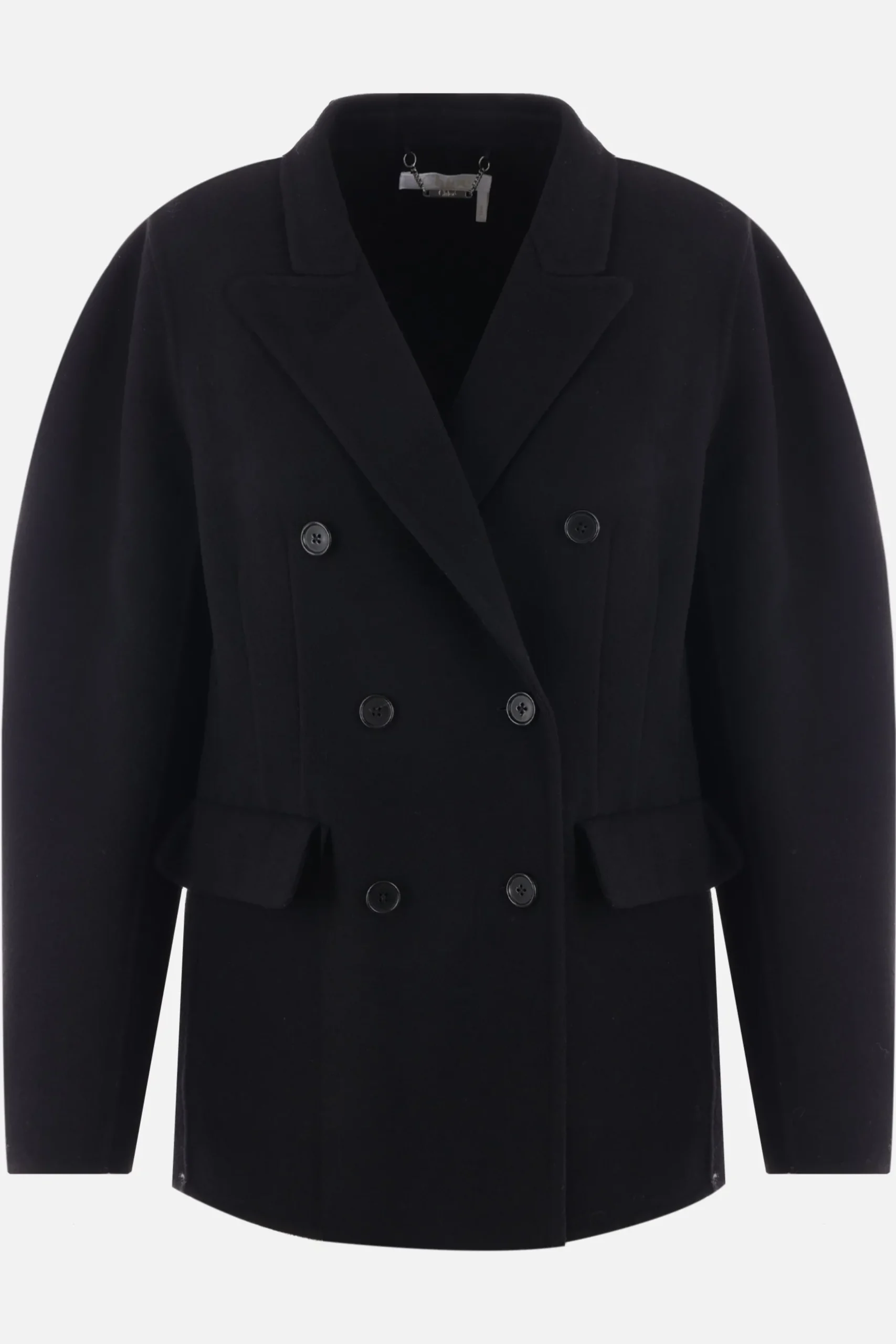 cappotto doppiopetto in lana e cashmere